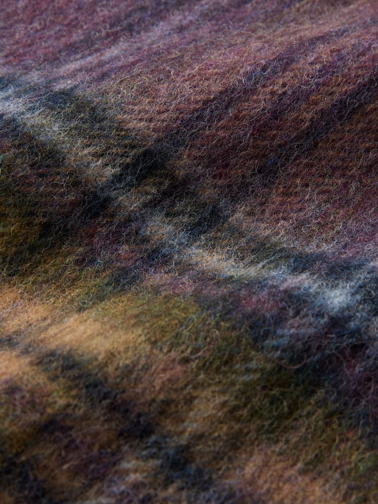 Celtic & Co. Green Woven Check Scarf - Image 3 of 3 Celtic & Co. Green Woven Check Scarf - Image 3 of 3