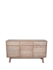 Pacific Sand Acacia Wood 3 Drawer 3 Door Sideboard - Image 1 of 1