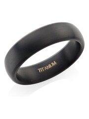 Beaverbrooks Titanium Matte Ring - Image 1 of 3
