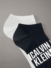 Calvin Klein Black Logo Stripe Socks 2 Pack - Image 2 of 2