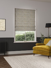 William Morris At Home Grey Larkspur Made to Measure 100% Cotton Roman Blinds - Image 5 of 6