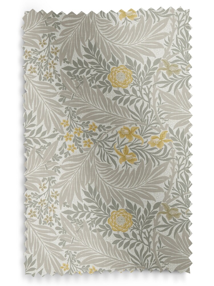 William Morris At Home Grey Larkspur Made to Measure 100% Cotton Roman Blinds - Image 6 of 6