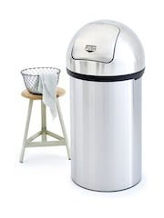 Brabantia Silver Push Bin 60L - Image 1 of 4