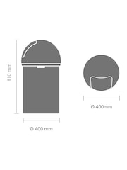 Brabantia Silver Push Bin 60L - Image 6 of 6