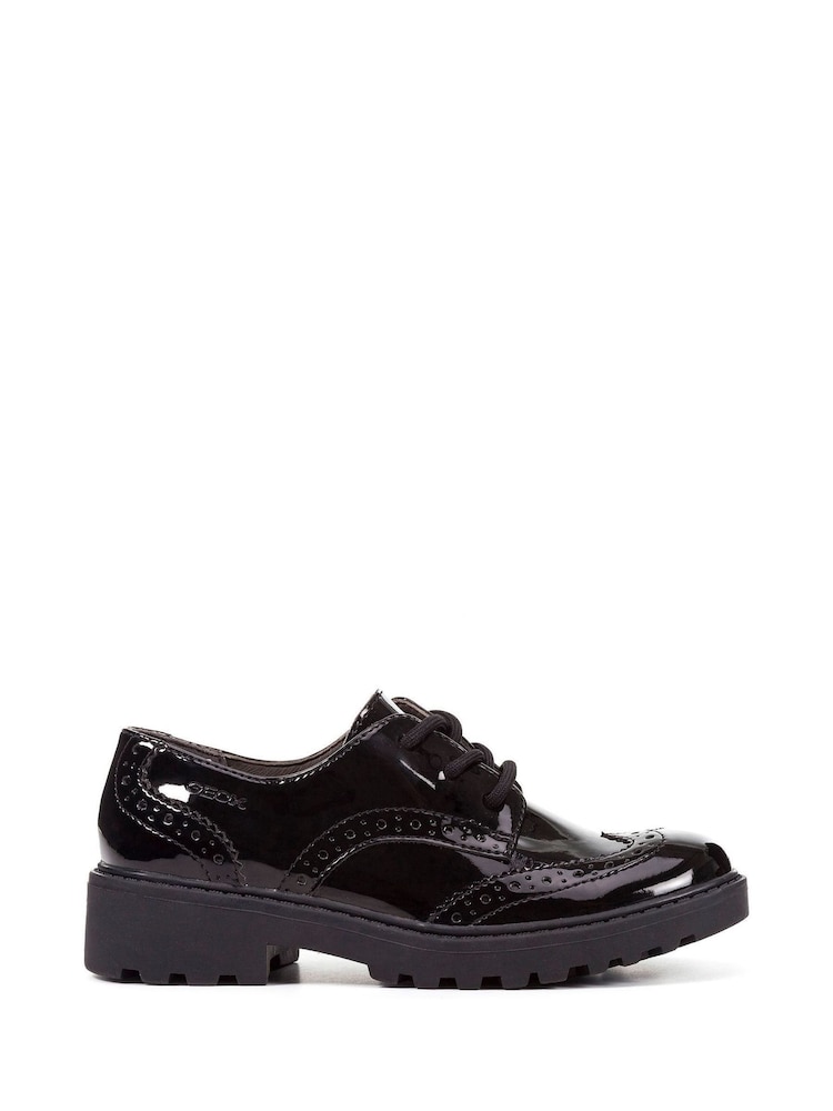 Geox Junior Girl's Casey Black Shoes - Image 1 of 5