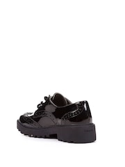 Geox Junior Girl's Casey Black Shoes - Image 2 of 5