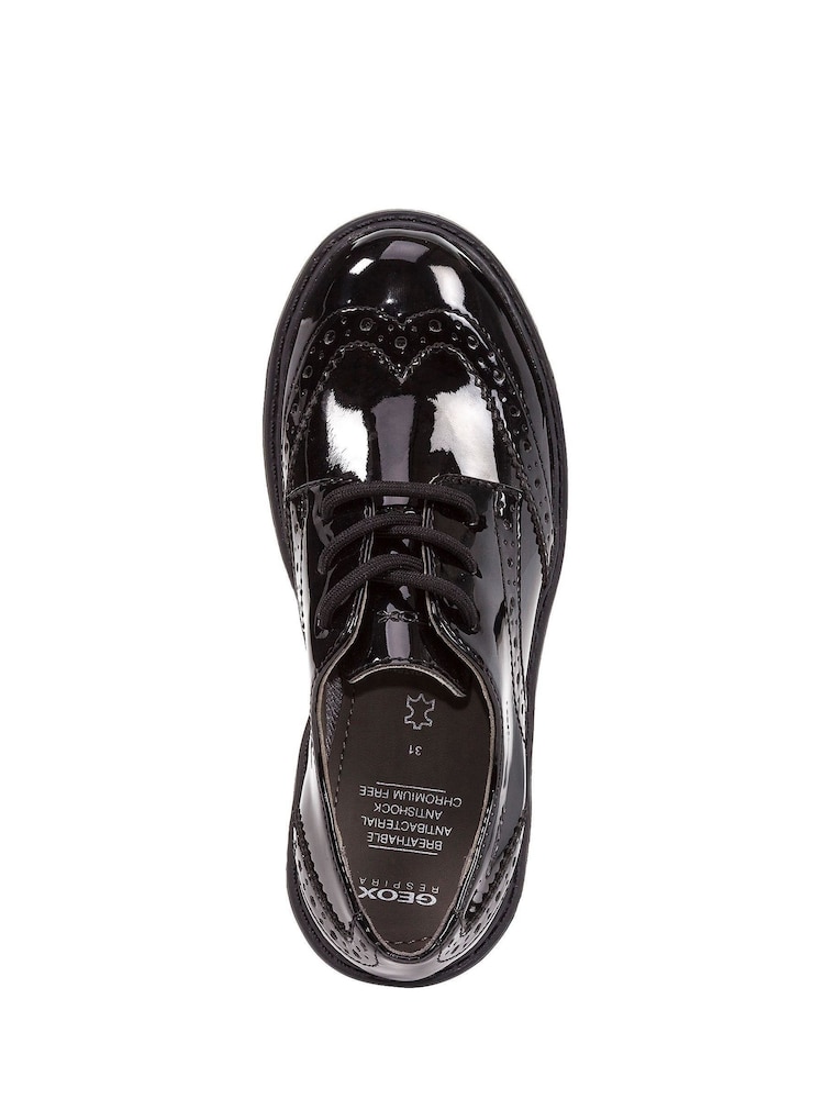 Geox Junior Girl's Casey Black Shoes - Image 5 of 5