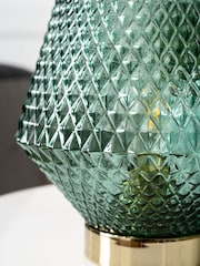 Green Battery Operated Medium Tapered Ambient Lamp - Image 4 of 7