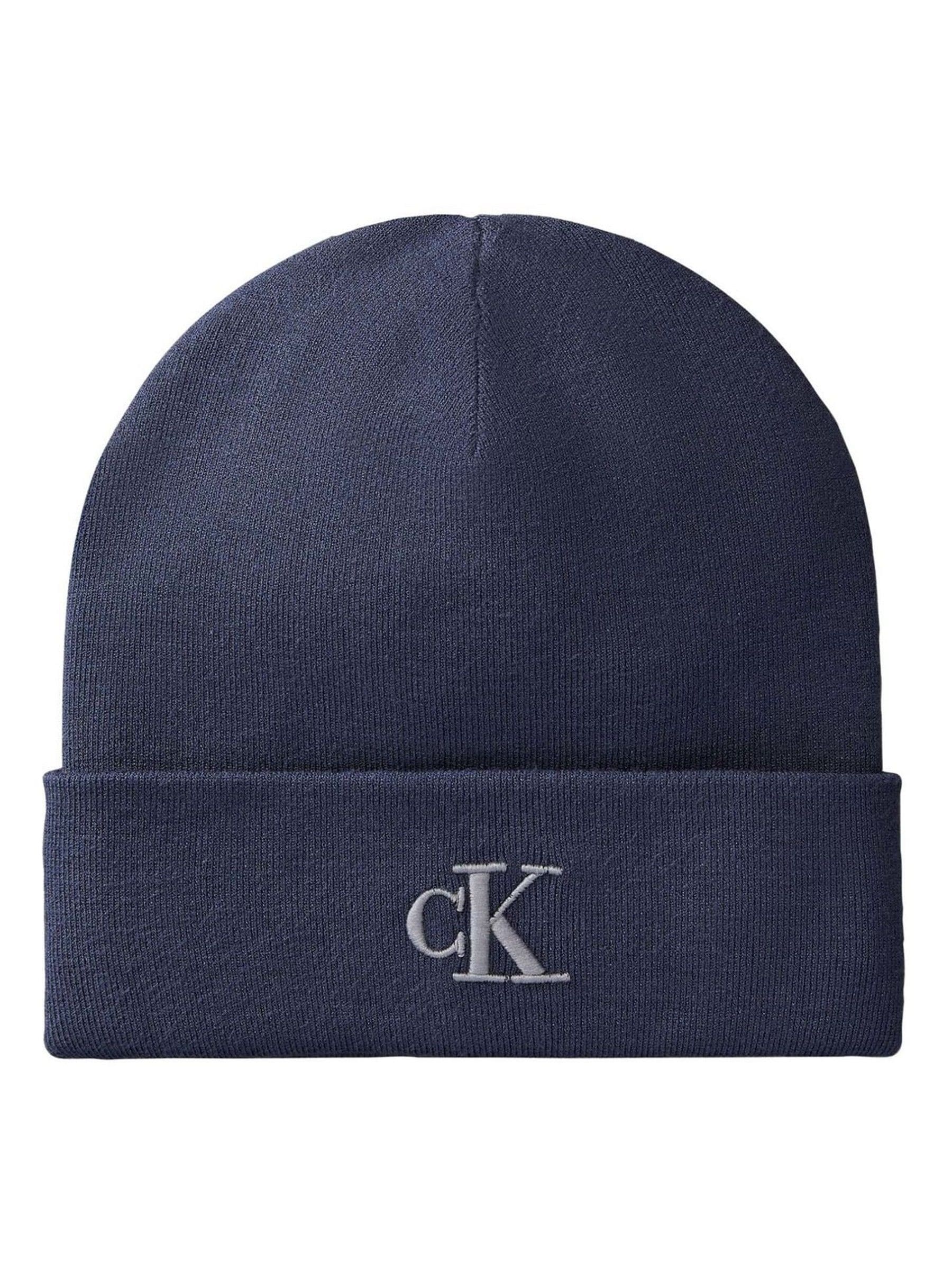 Calvin Klein Men's Blue Signature Logo Beanie - Image 3
