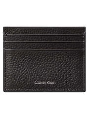 Tarjetero de piel con logotipo metalizado y protección RFID de Calvin Klein - Imagen 1 de 3