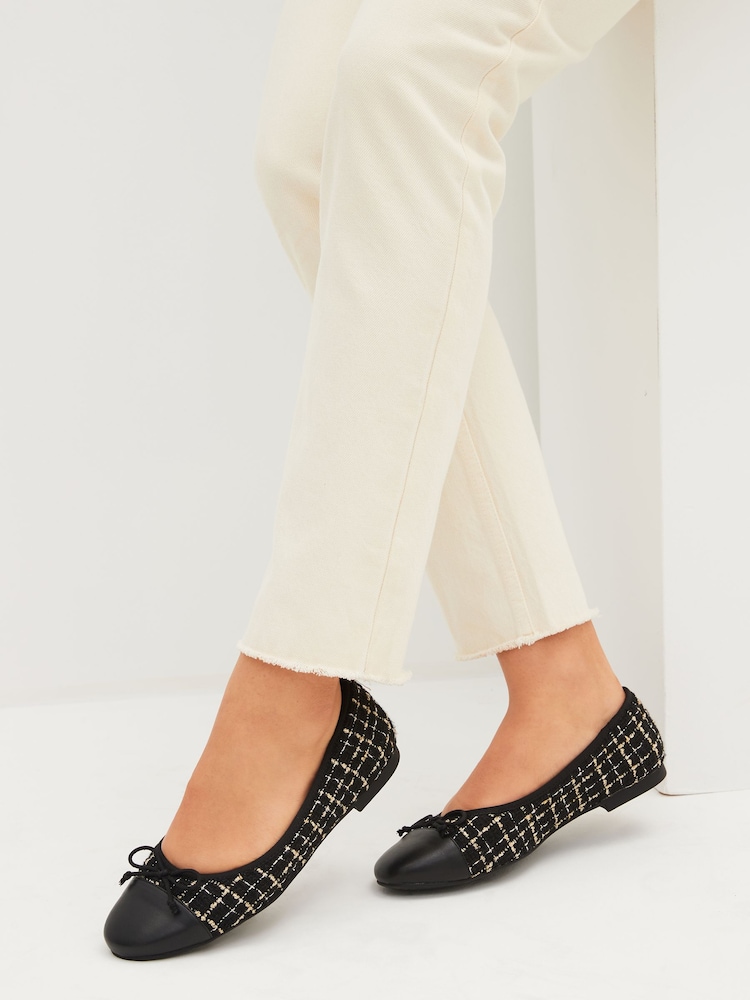 Monochrome Regular/Wide Fit Forever Comfort® Ballerinas Shoes - Image 1 of 8