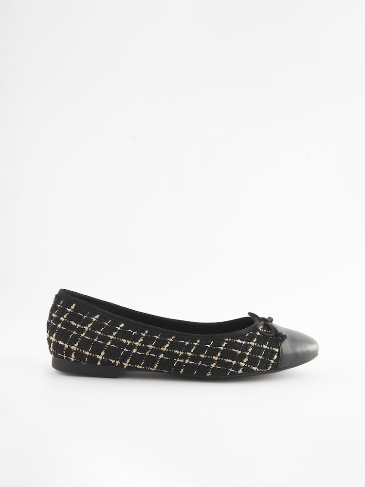 Monochrome Regular/Wide Fit Forever Comfort® Ballerinas Shoes - Image 4 of 8