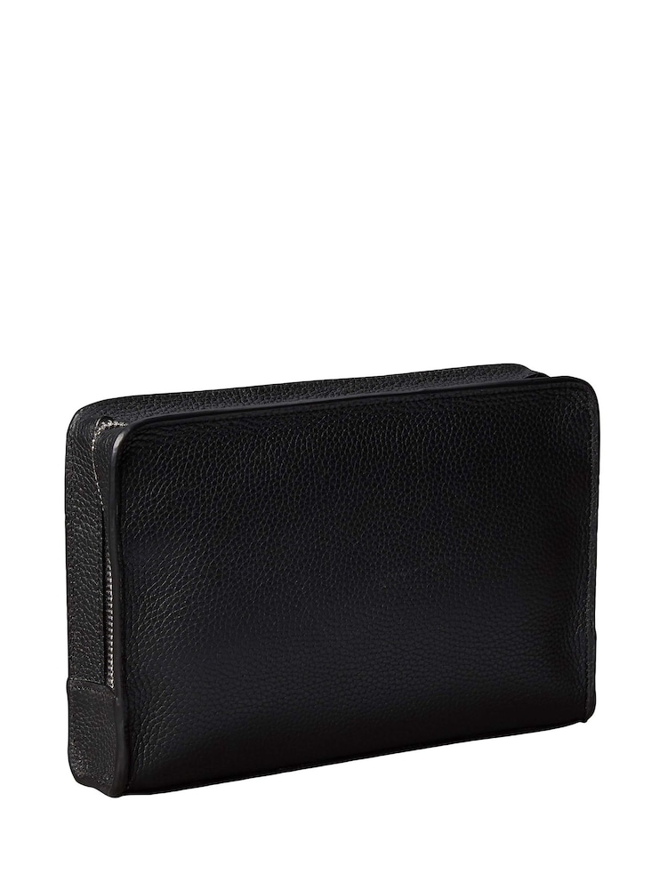 Calvin Klein Black Embossed Foil Logo Pouch - Image 2 of 6
