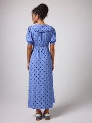 SCAMP & DUDE Polka Bolt Collared Midi Tea Dress - Image 2 of 5
