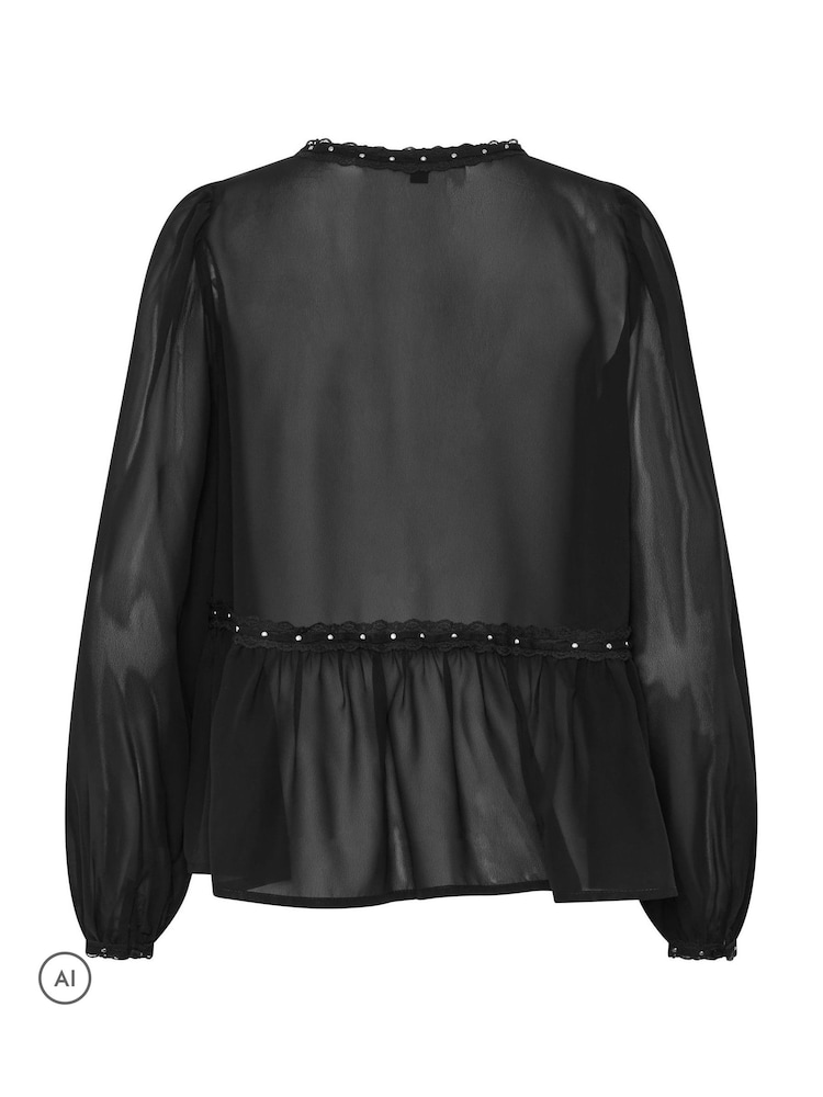 Star by Julien MacDonald Studded Lace Blouse - Image 6 de 6