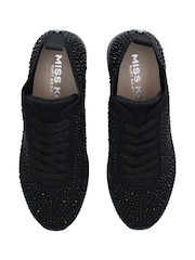 Miss KG by Kurt Geiger Black Katy Trainers - Image 3 of 5