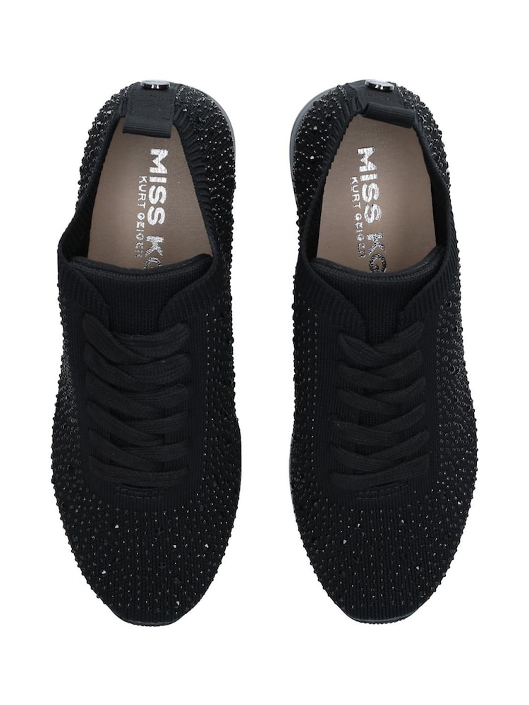 Miss KG by Kurt Geiger Black Katy Trainers - Image 3 of 5