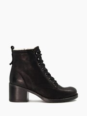 Dune London Black Warm Lined Patsie Ankle Boots - Image 1 of 6
