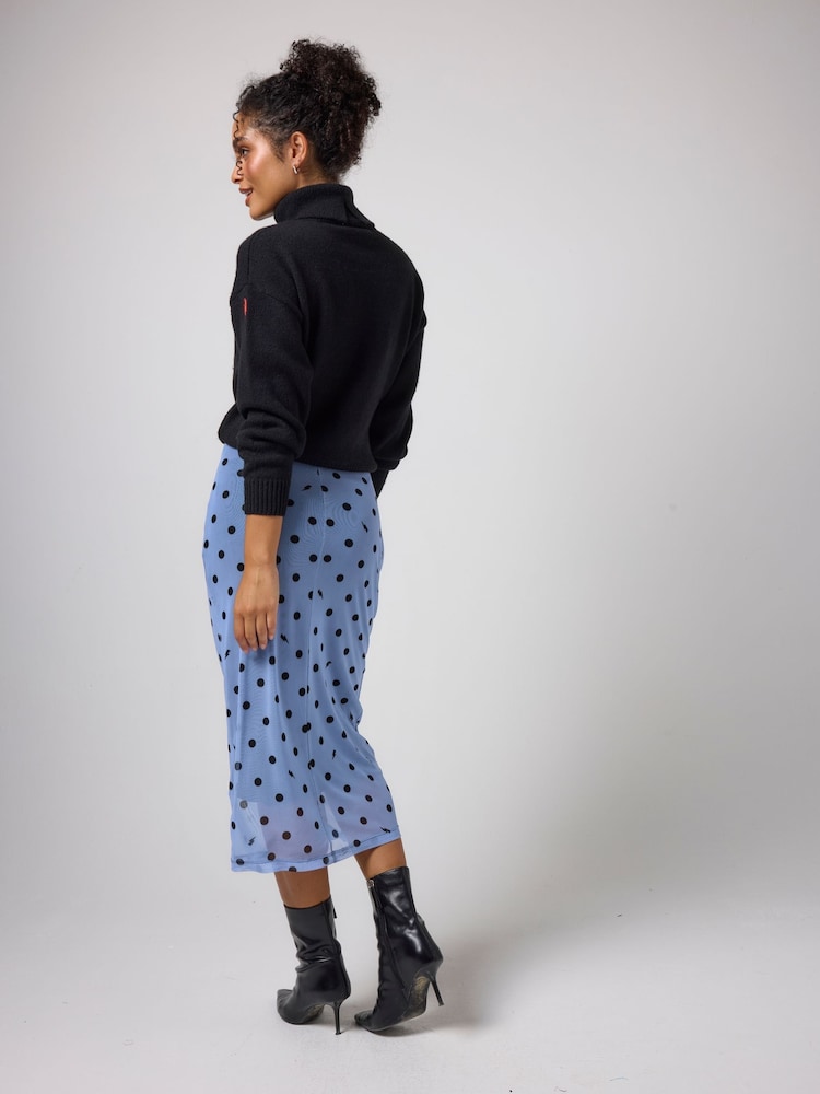 SCAMP & DUDE Polka Dot Bolt Mesh Skirt - Image 2 sur 5