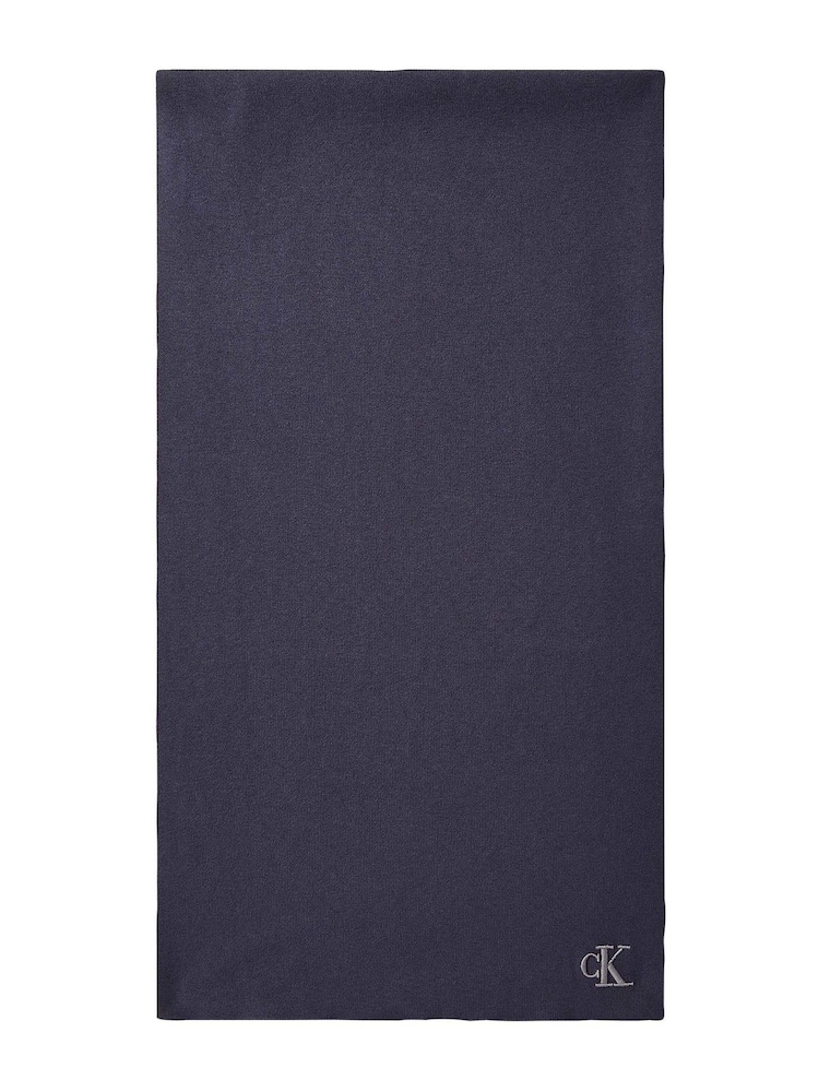 Bleu - Écharpe à logo Calvin Klein - Image 1 sur 3