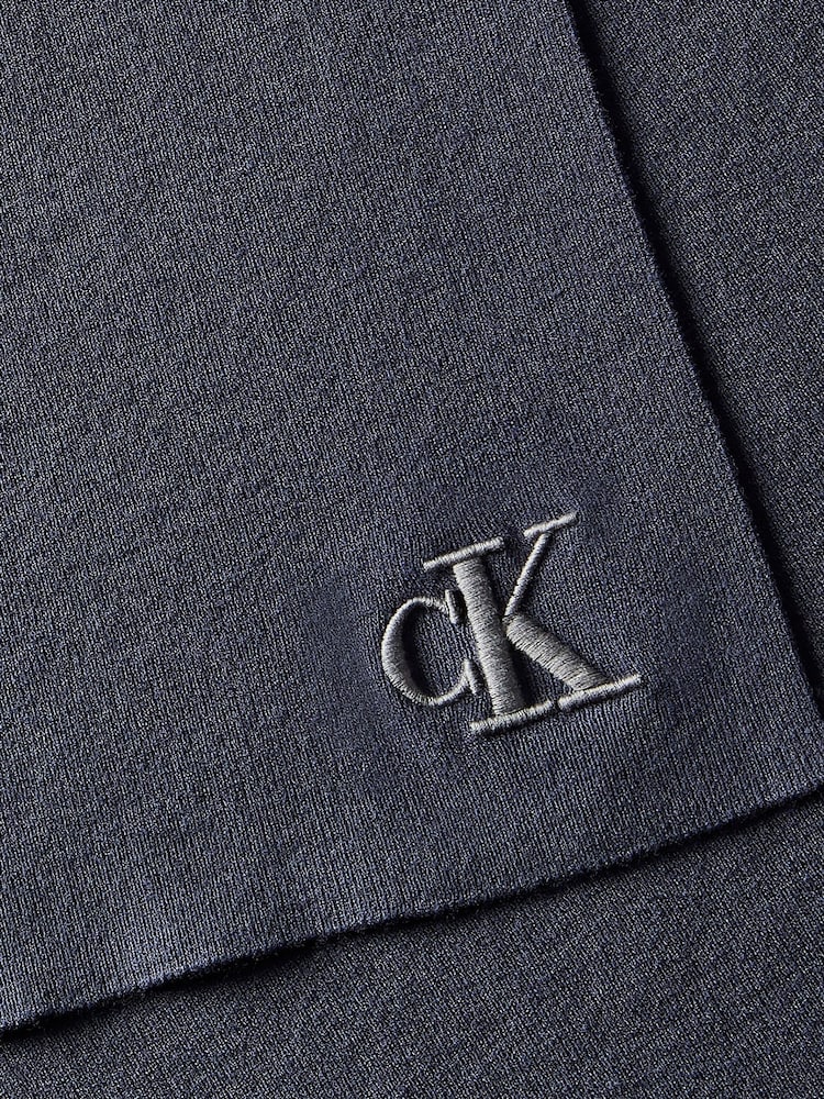 Bleu - Écharpe à logo Calvin Klein - Image 2 sur 3