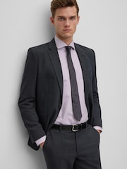 BOSS Grey Jasper Micro Patterned Regular Fit Jacket - Image 4 of 6