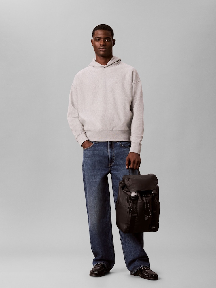 Calvin Klein Black Water Repellent Flap Backpack - Image 1 of 4