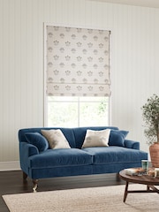 William Morris At Home Natural Lily Flower Embroidery Made to Measure Roman Blinds - Image 5 of 6