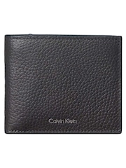 Calvin Klein Grey Leather RFID Foil Logo Billfold Wallet - Image 2 of 3