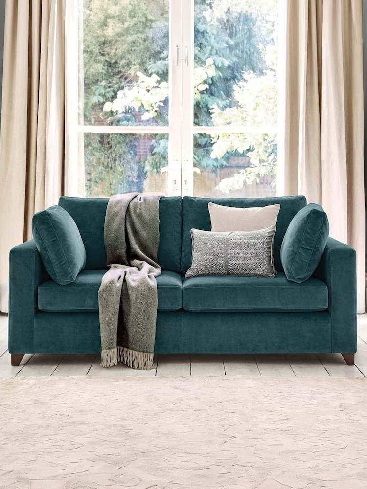 Willow & Hall Ocean Teal Blue Somerton Sofa Bed - Image 1 of 5