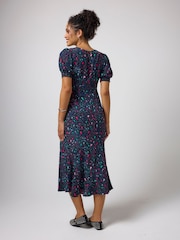 SCAMP & DUDE Grey Love Leopard Clean Midi Dress - Image 3 of 4