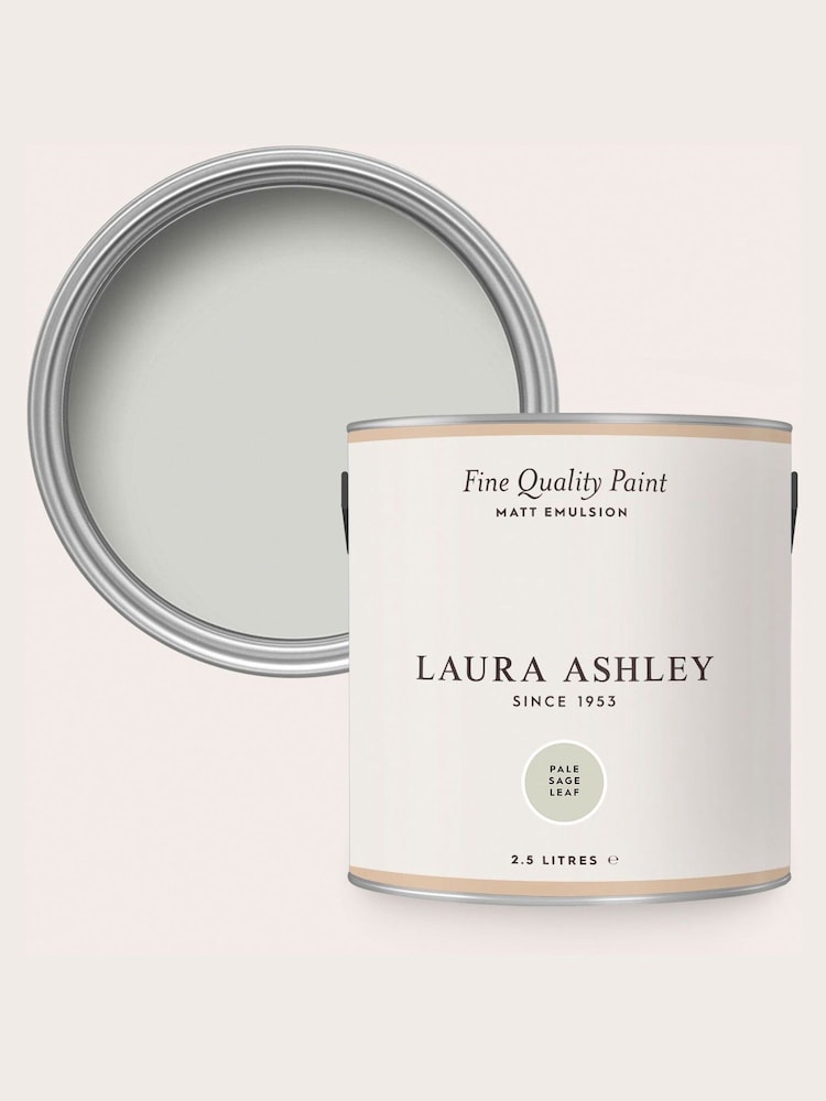 Laura Ashley Pale Sage Leaf Green Matt Emulsion 2.5Lt Paint - Image 4 of 4