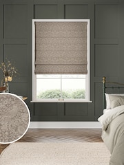 William Morris At Home Natural Strawberry Thief Woven Made to Measure Roman Blinds - Image 1 of 6