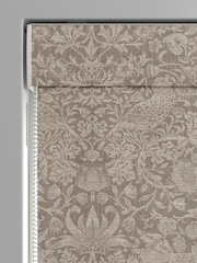 William Morris At Home Natural Strawberry Thief Woven Made to Measure Roman Blinds - Image 3 of 6