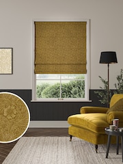 William Morris At Home Yellow Marigold Velvet Made to Measure Roman Blinds - Image 1 of 6