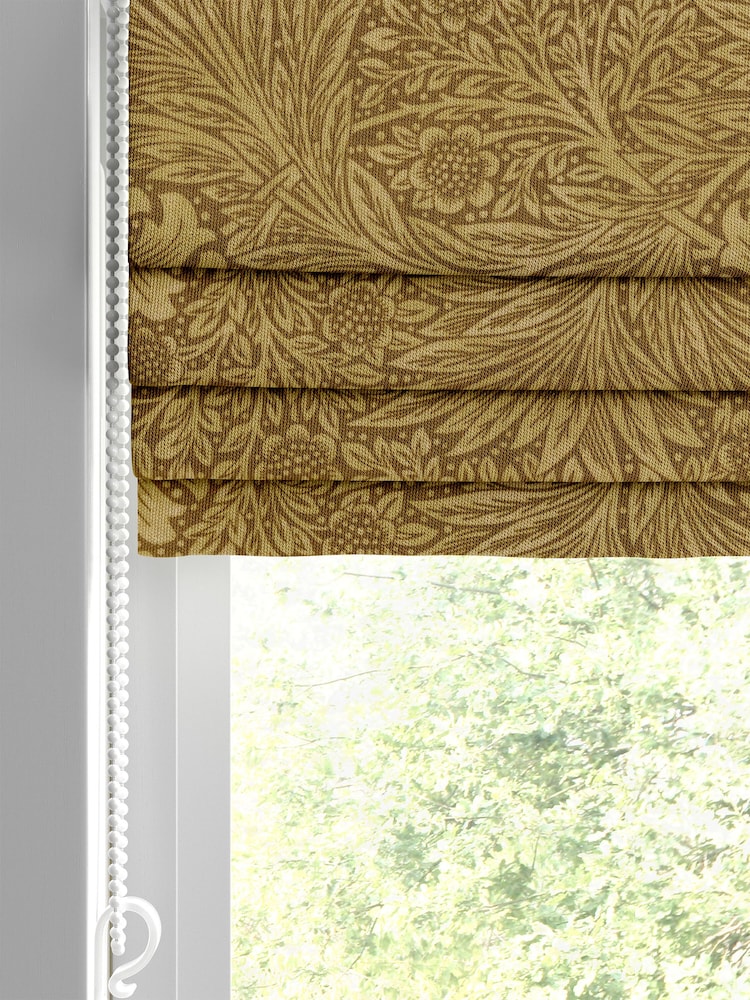 William Morris At Home Yellow Marigold Velvet Made to Measure Roman Blinds - Image 2 of 6