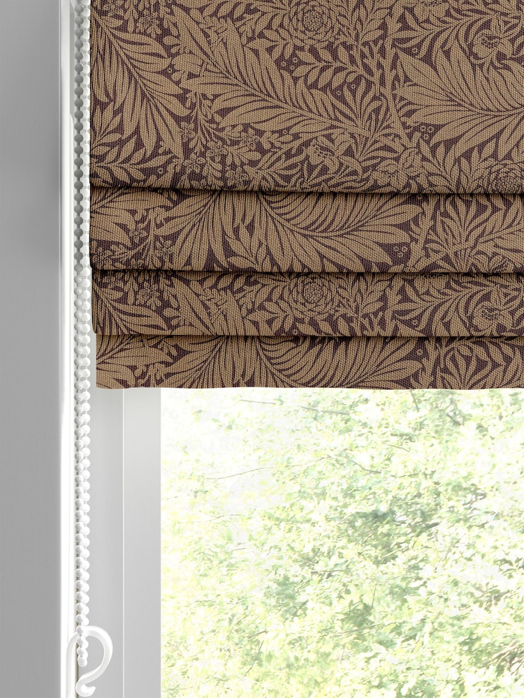 William Morris At Home Pink Larkspur Woven Made to Measure Roman Blinds - Image 2 of 6