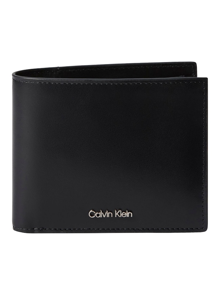 Calvin Klein Black Full-Grain Leather RFID Billfold Wallet - Image 1 of 3 Calvin Klein Black Full-Grain Leather RFID Billfold Wallet - Image 1 of 3