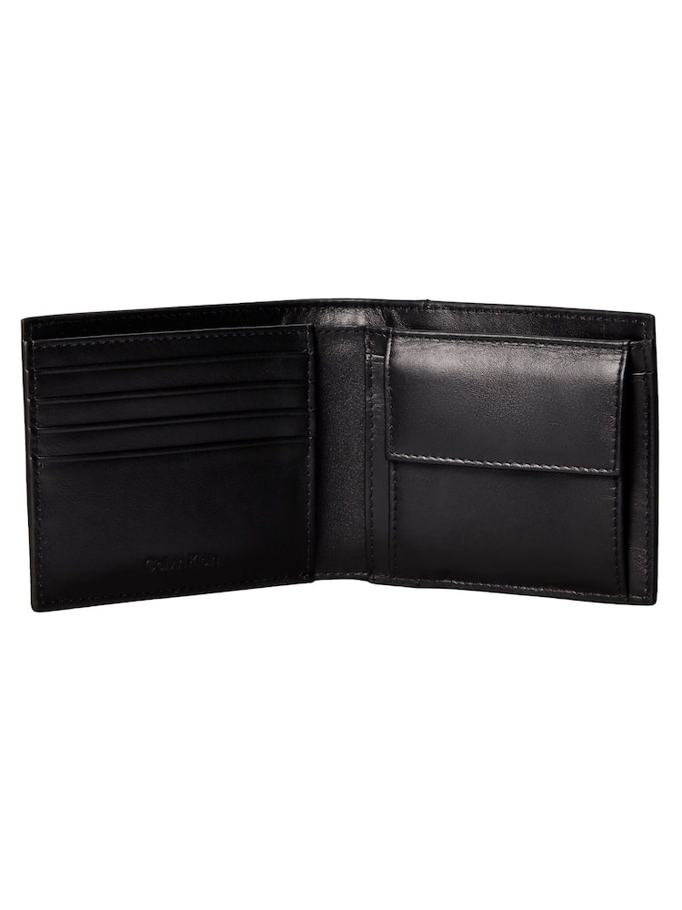 Calvin Klein Black Full-Grain Leather RFID Billfold Wallet - Image 3 of 3 Calvin Klein Black Full-Grain Leather RFID Billfold Wallet - Image 3 of 3