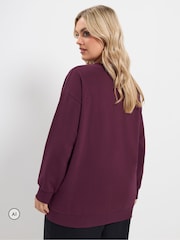 Yours Curve 'Ho Ho Ho' Sequin Baubles Sweatshirt - صورة 3 من 6