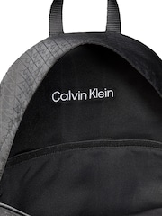 Calvin Klein Black Emblem Logo Backpack - Image 4 of 4