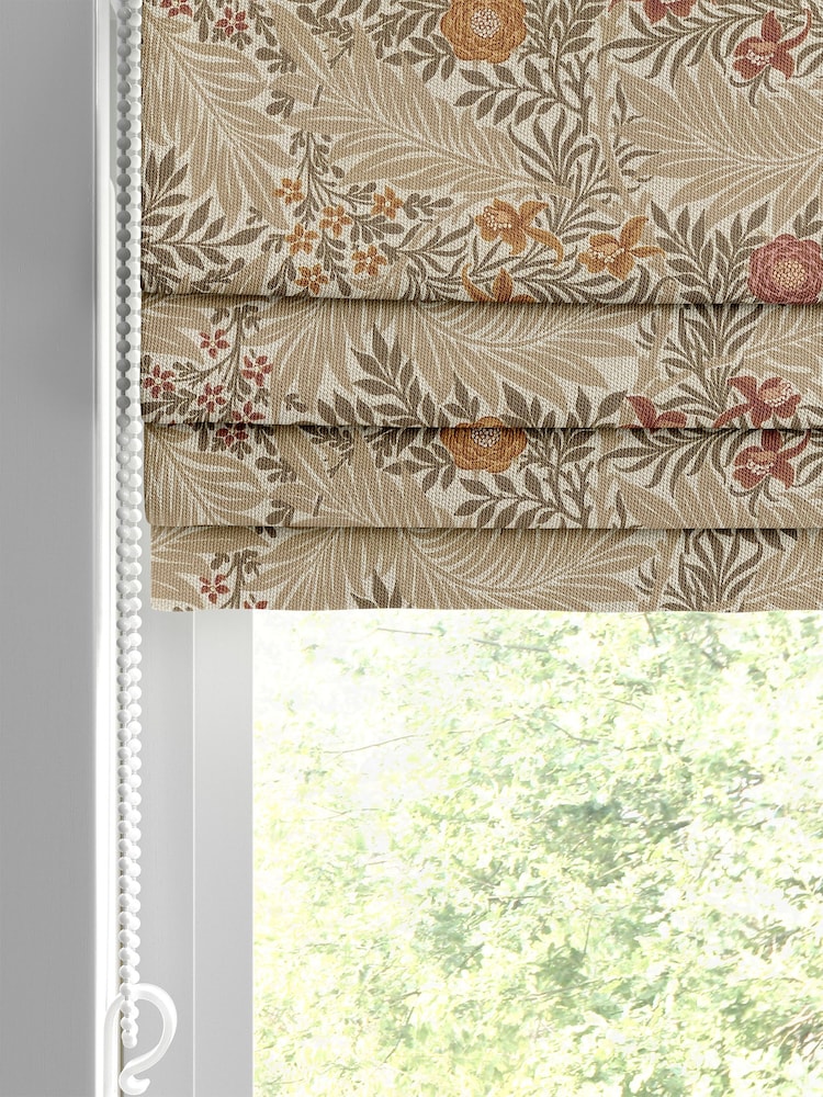 William Morris At Home Natural Larkspur Made to Measure 100% Cotton Roman Blinds - Image 2 of 6