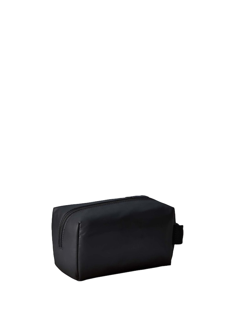 Calvin Klein Black Monologo Patch Dopp Kit Bag - Image 2 of 4 Calvin Klein Black Monologo Patch Dopp Kit Bag - Image 2 of 4