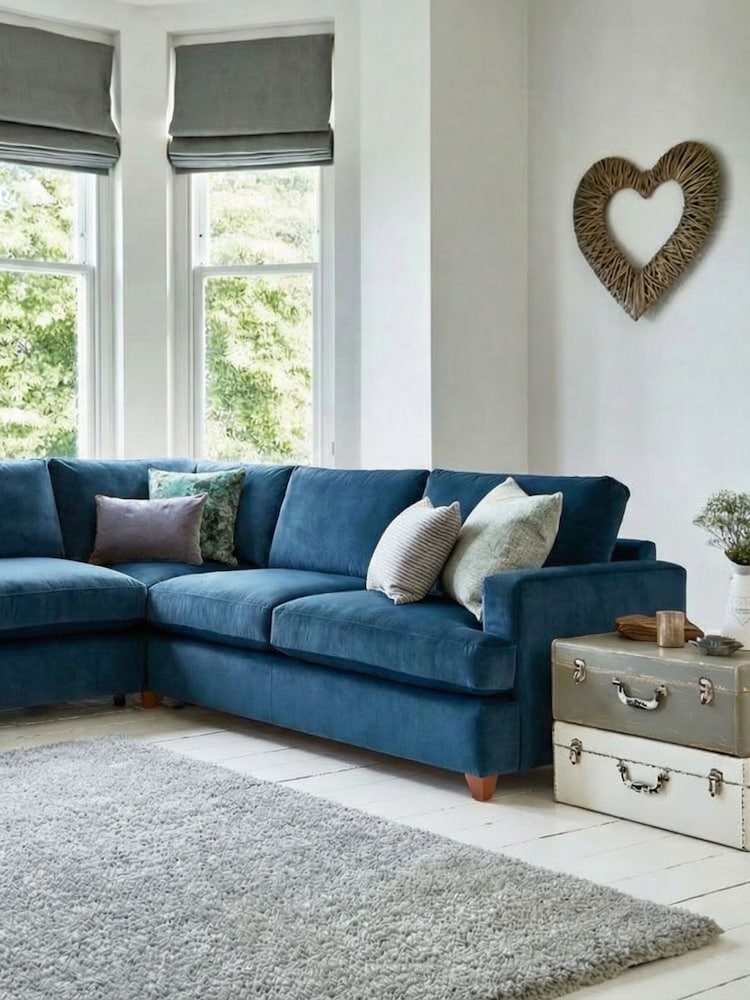 Willow & Hall Royal Blue Fyfield Sofa Bed - Image 2 of 5 Willow & Hall Royal Blue Fyfield Sofa Bed - Image 2 of 5