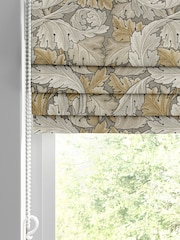 William Morris At Home Grey Acanthus Made to Measure 100% Cotton Roman Blinds - Image 2 of 6