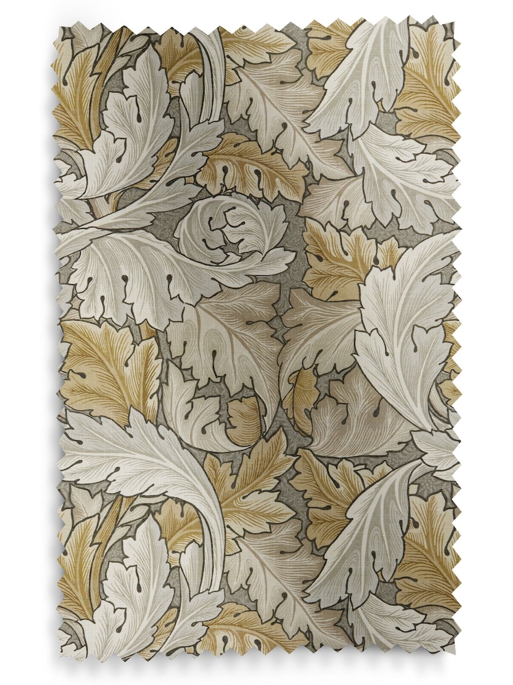 William Morris At Home Grey Acanthus Made to Measure 100% Cotton Roman Blinds - Image 6 of 6