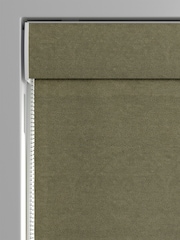 William Morris At Home Green Lodden Embroidery Made to Measure 100% Cotton Roman Blinds - Image 3 of 6