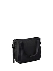 Calvin Klein Black Water-Repellent Jacquard Tote Bag - Image 3 of 4