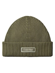 Calvin Klein Brown Cotton Fisherman Beanie - Image 1 of 3