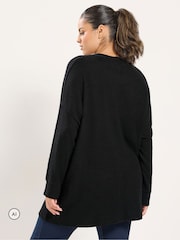 Yours Curve Glitter Christmas Tree Novelty Sweatshirt - صورة 3 من 6